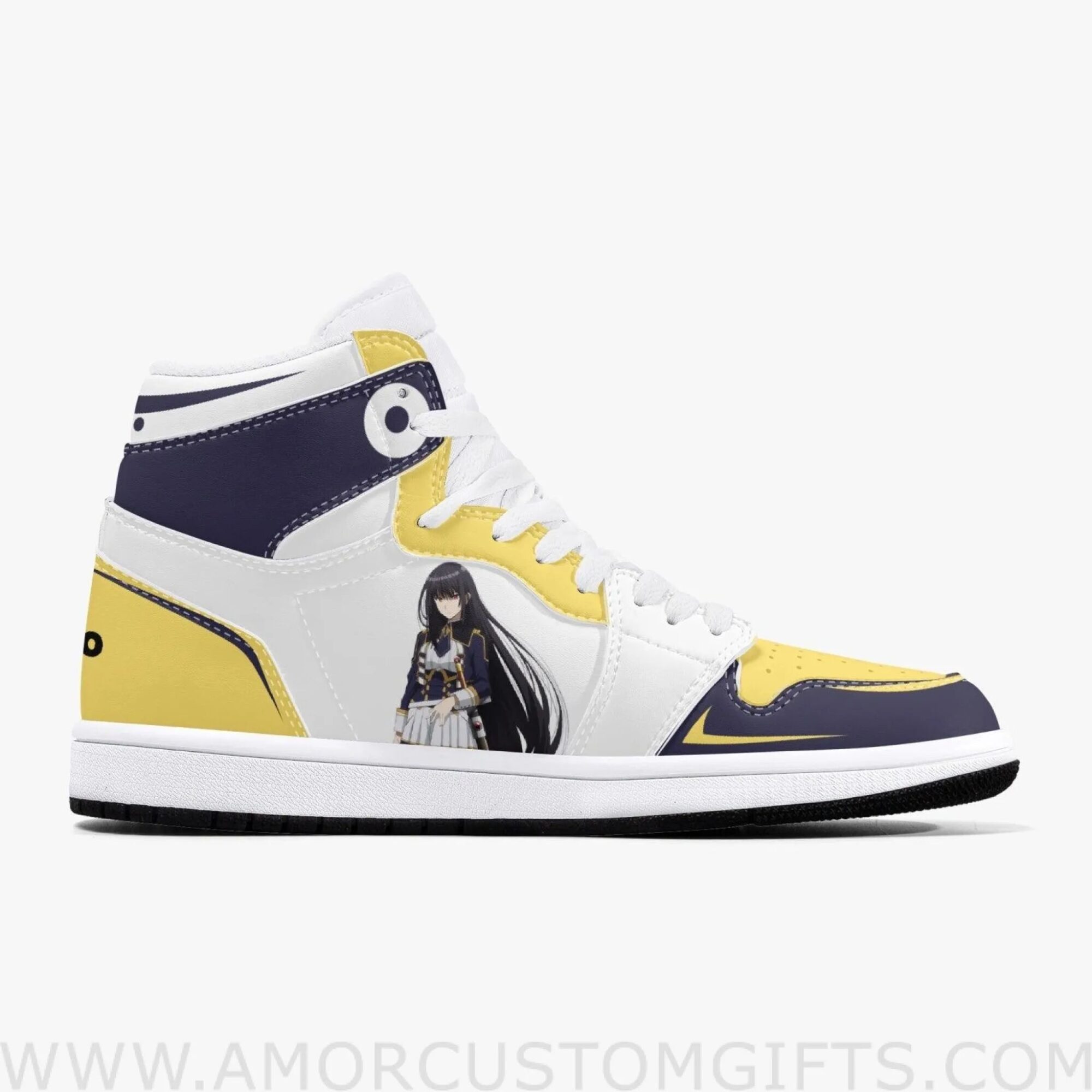 Custom The Eminence in Shadow Akane Nishino JD1 Anime Sneakers Mid 1 Basketball Shoes