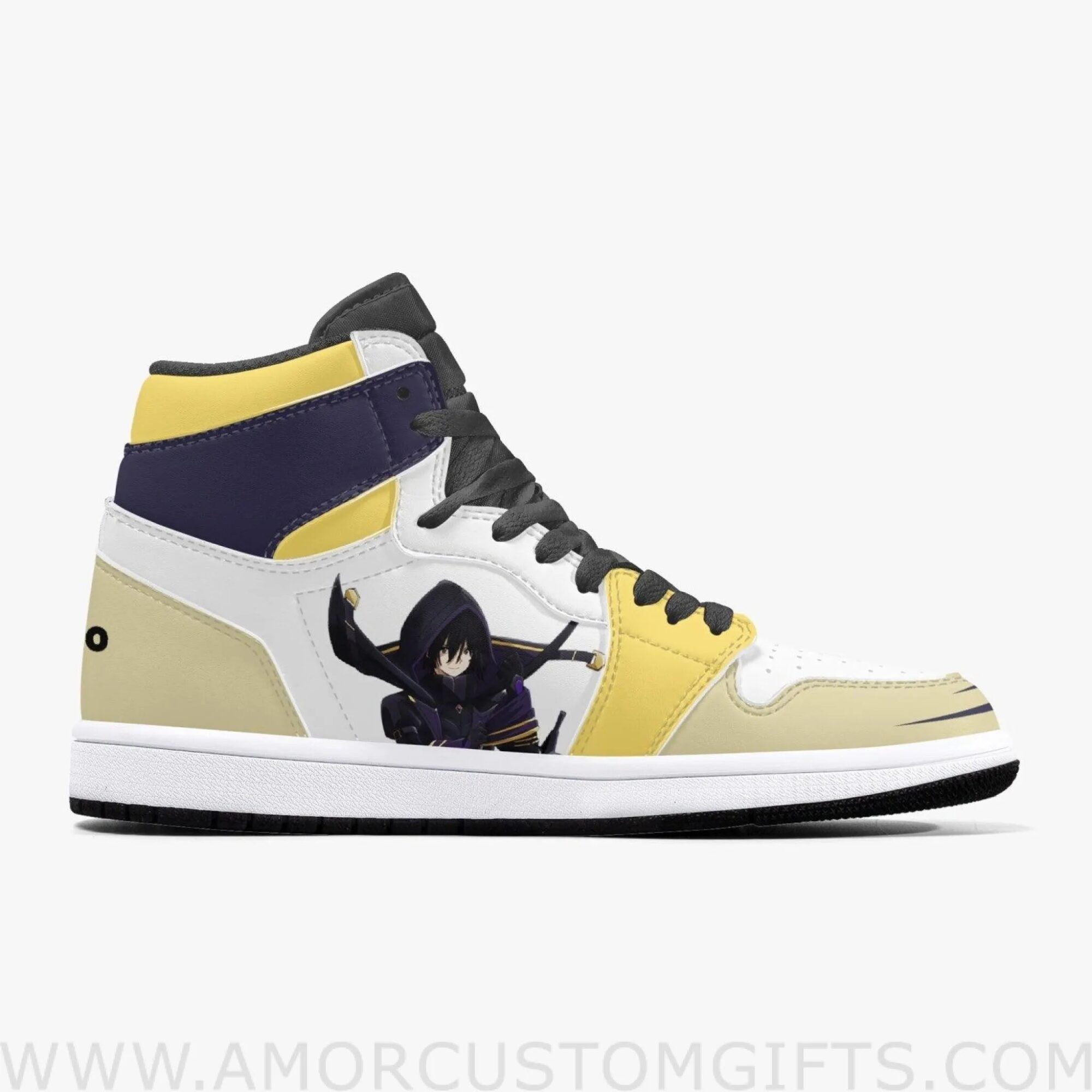 Custom The Eminence in Shadow Cid JD1 Anime Sneakers Mid 1 Basketball Shoes