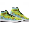 Custom The Mystery Machine Scooby Doo Mid Top Basketball Sneakers Shoes | Personalizable Anime Fan Sneakers