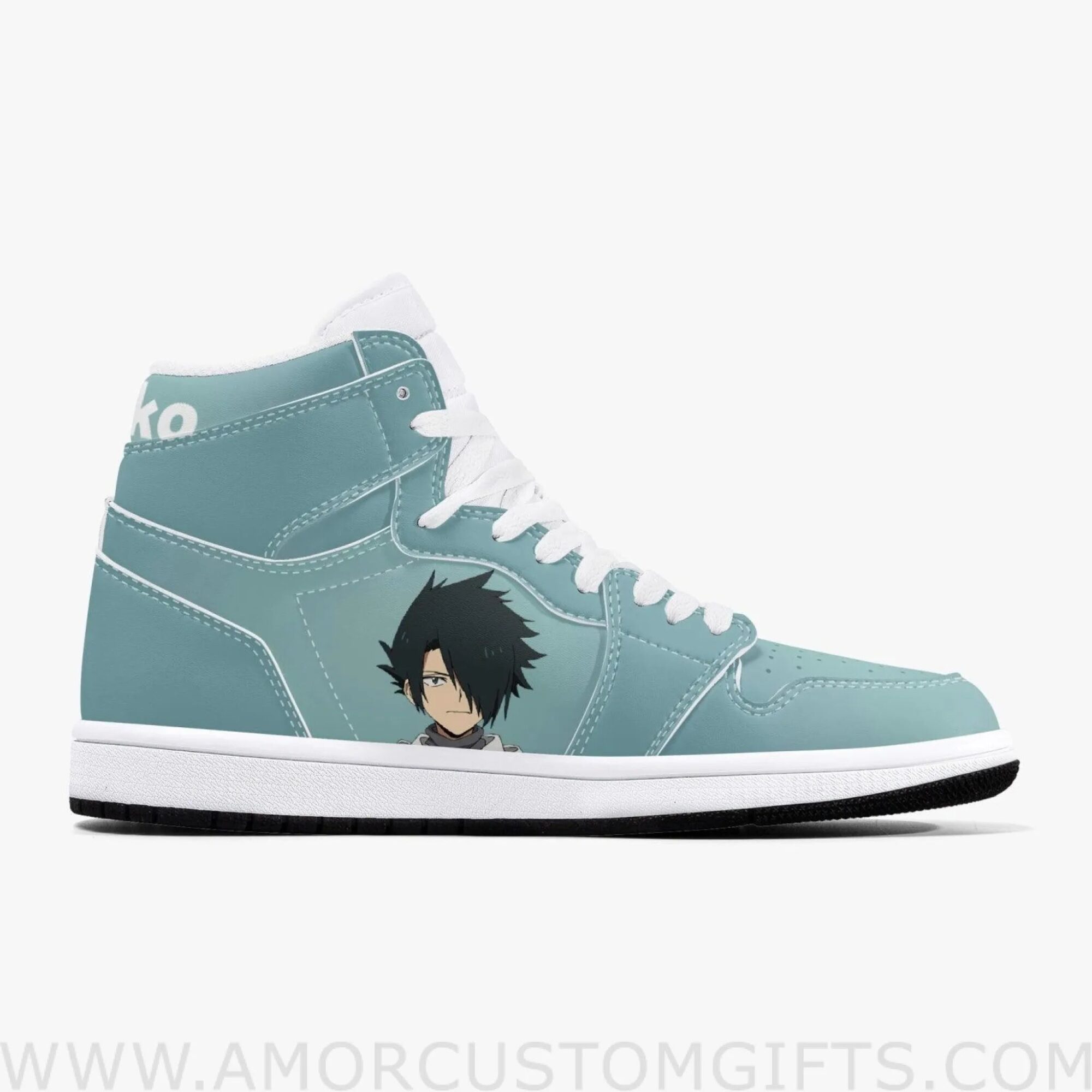 Custom The Promised Neverland Ray JD1 Anime Sneakers Mid 1 Basketball Shoes