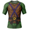 Hooktab Donatello Teenage Mutant Ninja Turtles Short Sleeve Rash Guard Compression Shirt Cosplay Anime Gym Shirt