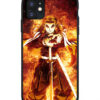 Blazing Heart Anime Phone Case