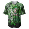 Dragon Twister Style Roronoa Zoro Baseball Jersey One Piece Baseball Jersey Anime Baseball Jersey