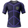 Hooktab Football Club Blue Lock Short Sleeve Rash Guard Compression Shirt Cosplay Anime Gym Shirt