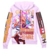 Frieren V2 Frieren Beyond Journey’s End Streetwear Otaku Cosplay Anime Zip Hoodie