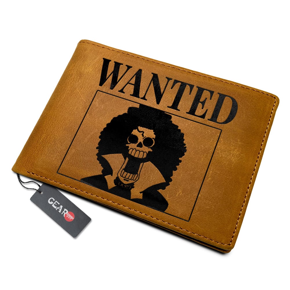 Brook Wanted Leather Wallet Anime