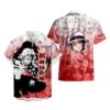 Manga Style Muzan Kibutsuji Hawaiian Shirt Demon Slayer Hawaiian Shirt Anime Hawaiian Shirt