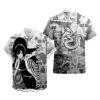 Manga Style Obanai Iguro Hawaiian Shirt Demon Slayer Hawaiian Shirt Anime Hawaiian Shirt