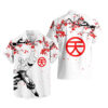 Japan Cherry Blossom Style Tien Shinhan Hawaiian Shirt Dragon Ball Z Hawaiian Shirt Anime Hawaiian Shirt