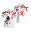 Japan Cherry Blossom Style Yamcha Hawaiian Shirt Dragon Ball Z Hawaiian Shirt Anime Hawaiian Shirt