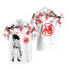 Japan Cherry Blossom Style Gotenks Hawaiian Shirt Dragon Ball Z Hawaiian Shirt Anime Hawaiian Shirt