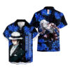 Blue Spider Lily Muzan Kibutsuji Hawaiian Shirt Demon Slayer Hawaiian Shirt Anime Hawaiian Shirt