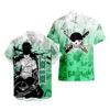 Manga Style Zoro Hawaiian Shirt One Piece Hawaiian Shirt Anime Hawaiian Shirt