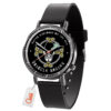 Dracule Mihawk Symbol One Piece Anime Leather Band Wrist Watch Personalized