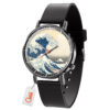 Kanagawa Great Wave Demon Slayer Anime Leather Band Wrist Watch