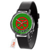 Tien Shinhan Symbol Dragon Ball Z Anime Leather Band Wrist Watch Personalized