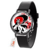 Dracule Mihawk One Piece Anime Leather Band Wrist Watch Japan Cherry Blossom