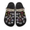 Pirate Crews Symbols Black One Piece Clogs Shoes