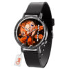 Krillin Dragon Ball Z Anime Leather Band Wrist Watch Moon Clouds Style