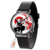 Tengen Uzui Demon Slayer Anime Leather Band Wrist Watch Japan Cherry Blossom