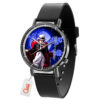 Muzan Kibutsuji Demon Slayer Anime Leather Band Wrist Watch Moon Clouds Style