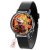 Kyojuro Rengoku Demon Slayer Leather Band Wrist Watch Moon Clouds Style