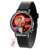 Luffy One Piece Anime Leather Band Wrist Watch Moon Clouds Style