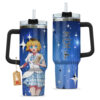 MEM-cho 40oz Anime Tumbler Cup With Handle Custom Anime Cup