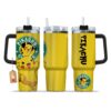 Pikachu Coffee 40oz Anime Tumbler Cup With Handle Anime Accessories