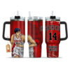 Hisashi Mitsui Anime 40oz Anime Tumbler Cup With Handle Personalized Name