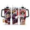 Monkey D. Luffy Gear 4 Personalized Name Coffee 40oz Anime Tumbler Cup With Handle Custom Anime