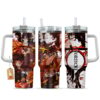 Yoriichi Tsugikuni 40oz Anime Tumbler Cup With Handle Custom Manga Art Personalized Name