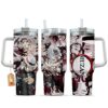 Muzan Kibutsuji 40oz Anime Tumbler Cup With Handle Custom Manga Art Personalized Name