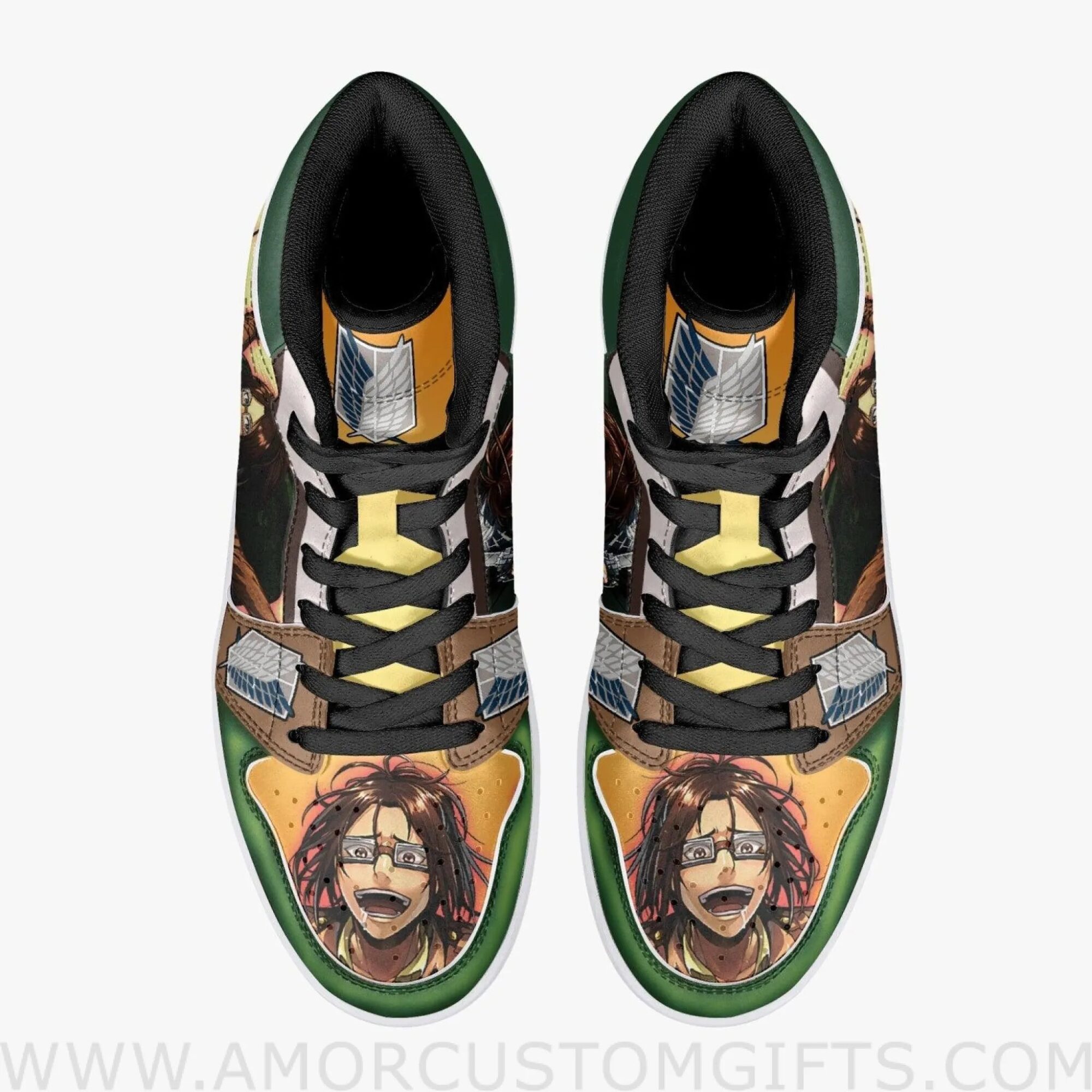 Hange Zoe Shingeki no Kyojin Mid Top Basketball Sneakers Shoes