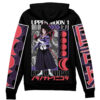 Kokushibo Demon Slayer Streetwear Otaku Cosplay Anime Zip Hoodie