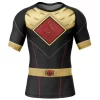 Hooktab Lord Drakkon EVO III Mighty Morphin Power Rangers Short Sleeve Rash Guard Compression Shirt Cosplay Anime Gym Shirt