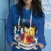 One Piece Hoodie Monkey Mugiwara Hoodie Anime Hoodie