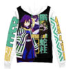 Obanai Iguro V2 Demon Slayer Streetwear Otaku Cosplay Anime Zip Hoodie