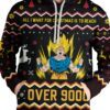 Over 9000 Christmas Hoodie Dragon Ball Z Hoodie Anime Hoodie