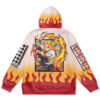 Hooktab Kyojuro Rengoku Haori Demon Slayer Anime Hoodie