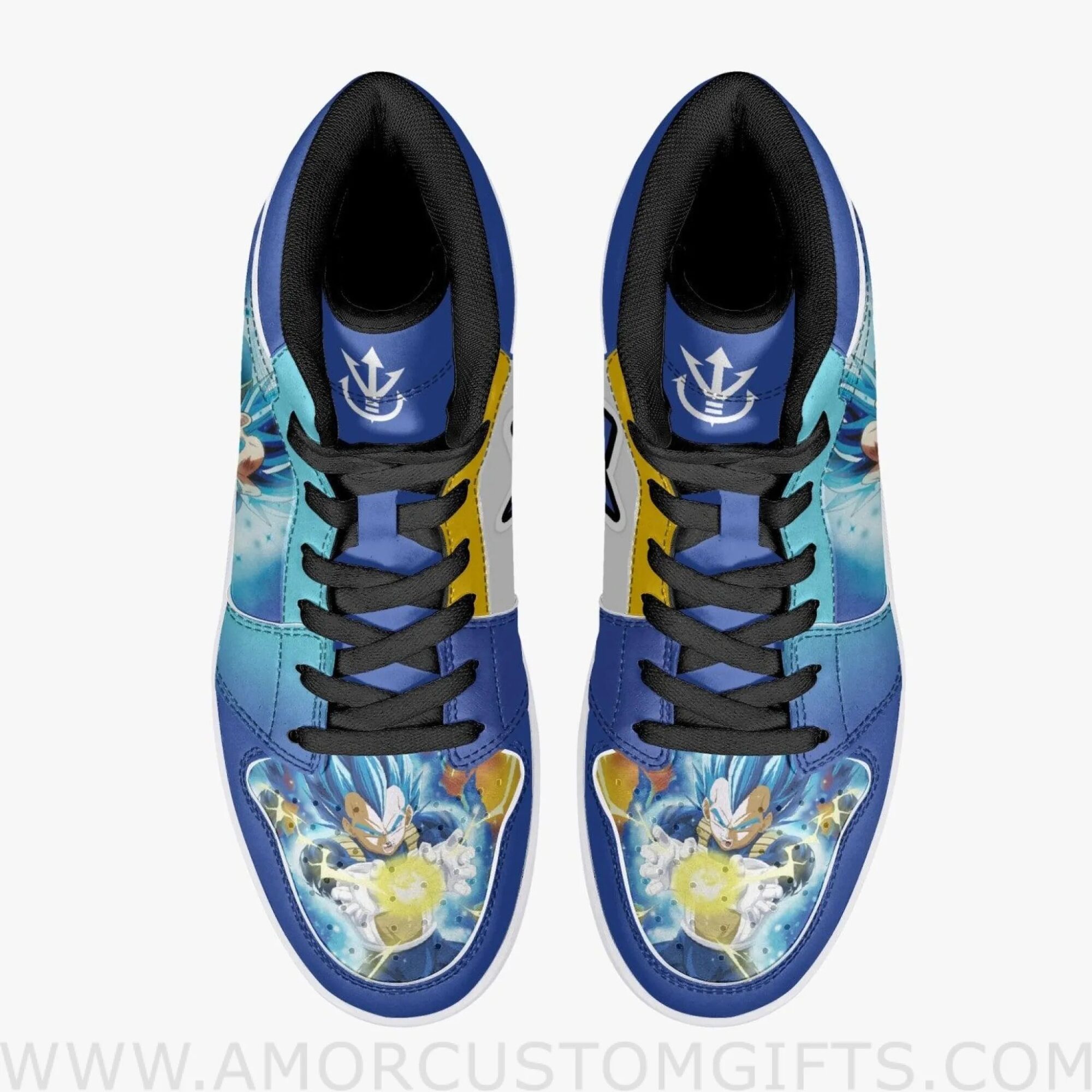 Super Saiyan Vegeta Dragon Ball Z Mid Top Basketball Sneakers Shoes