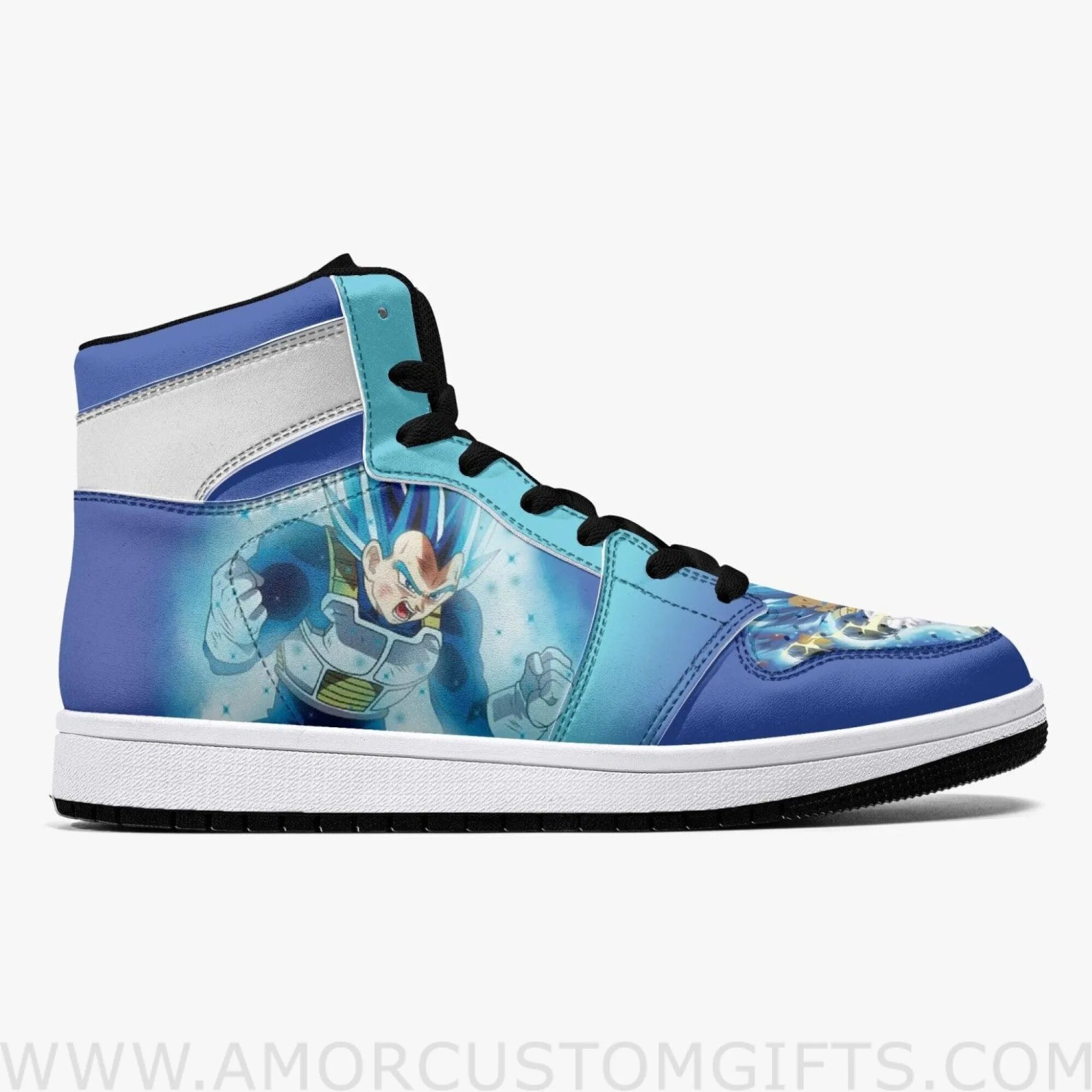 Super Saiyan Vegeta Dragon Ball Z Mid Top Basketball Sneakers Shoes