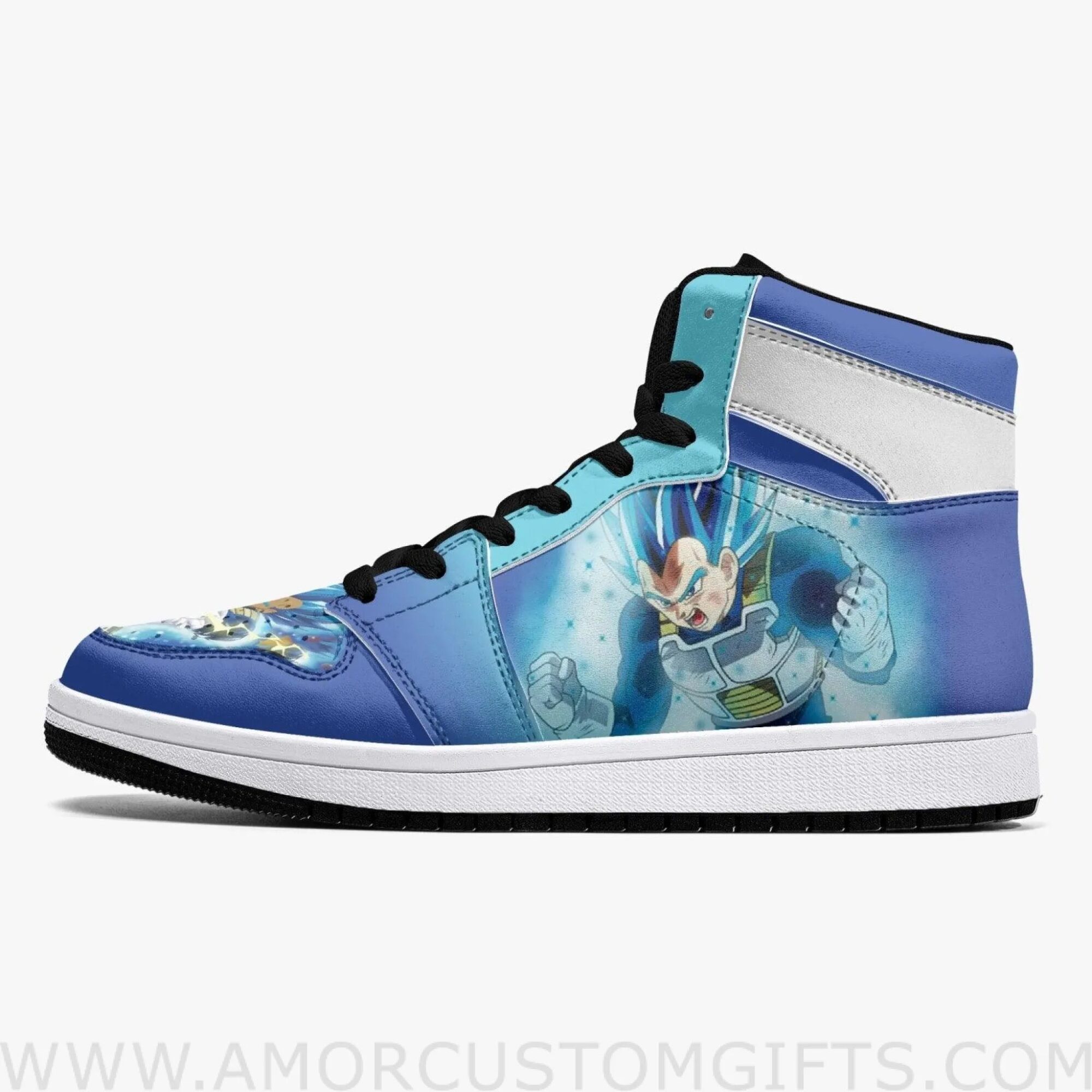 Super Saiyan Vegeta Dragon Ball Z Mid Top Basketball Sneakers Shoes