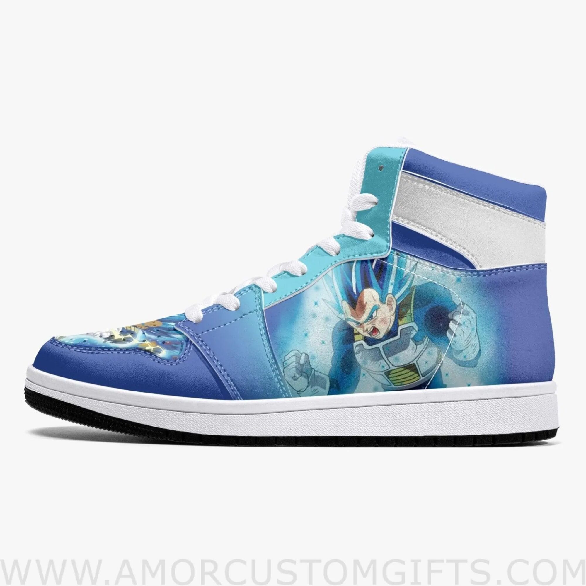 Super Saiyan Vegeta Dragon Ball Z Mid Top Basketball Sneakers Shoes