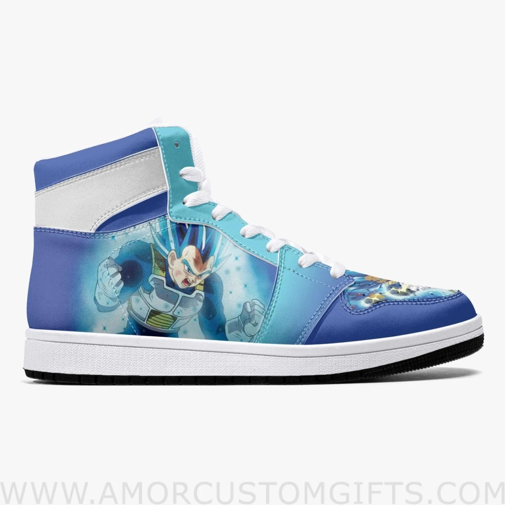 Super Saiyan Vegeta Dragon Ball Z Mid Top Basketball Sneakers Shoes