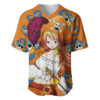 Anime Movie Red Nami Baseball Jersey One Piece Baseball Jersey Anime Baseball Jersey