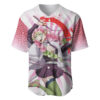 Kanroji Mitsuri Baseball Jersey Demon Slayer Baseball Jersey Anime Baseball Jersey