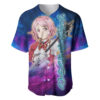 Galaxy Style Shinozaki Rika Lisbeth Baseball Jersey Sword Art Online Baseball Jersey Anime Baseball Jersey