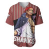 Shanks Red-Haired - Yonko Baseball Jersey One Piece Baseball Jersey Anime Baseball Jersey