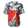 Polygon Cyber Style Teddie Baseball Jersey Persona 4 Baseball Jersey Anime Baseball Jersey